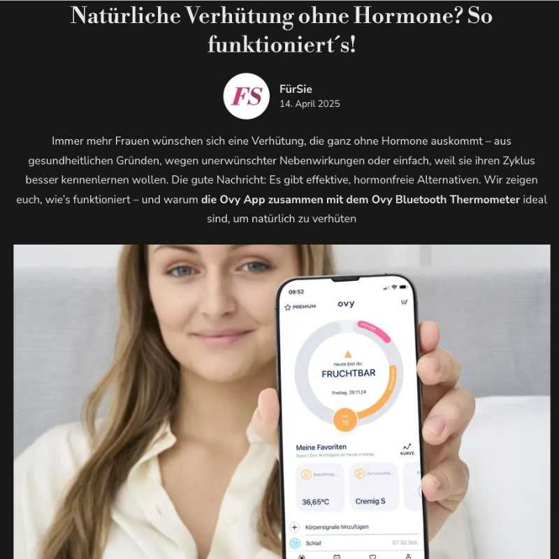 Natürliche Verhütung ohne Hormone? So funktioniert´s!