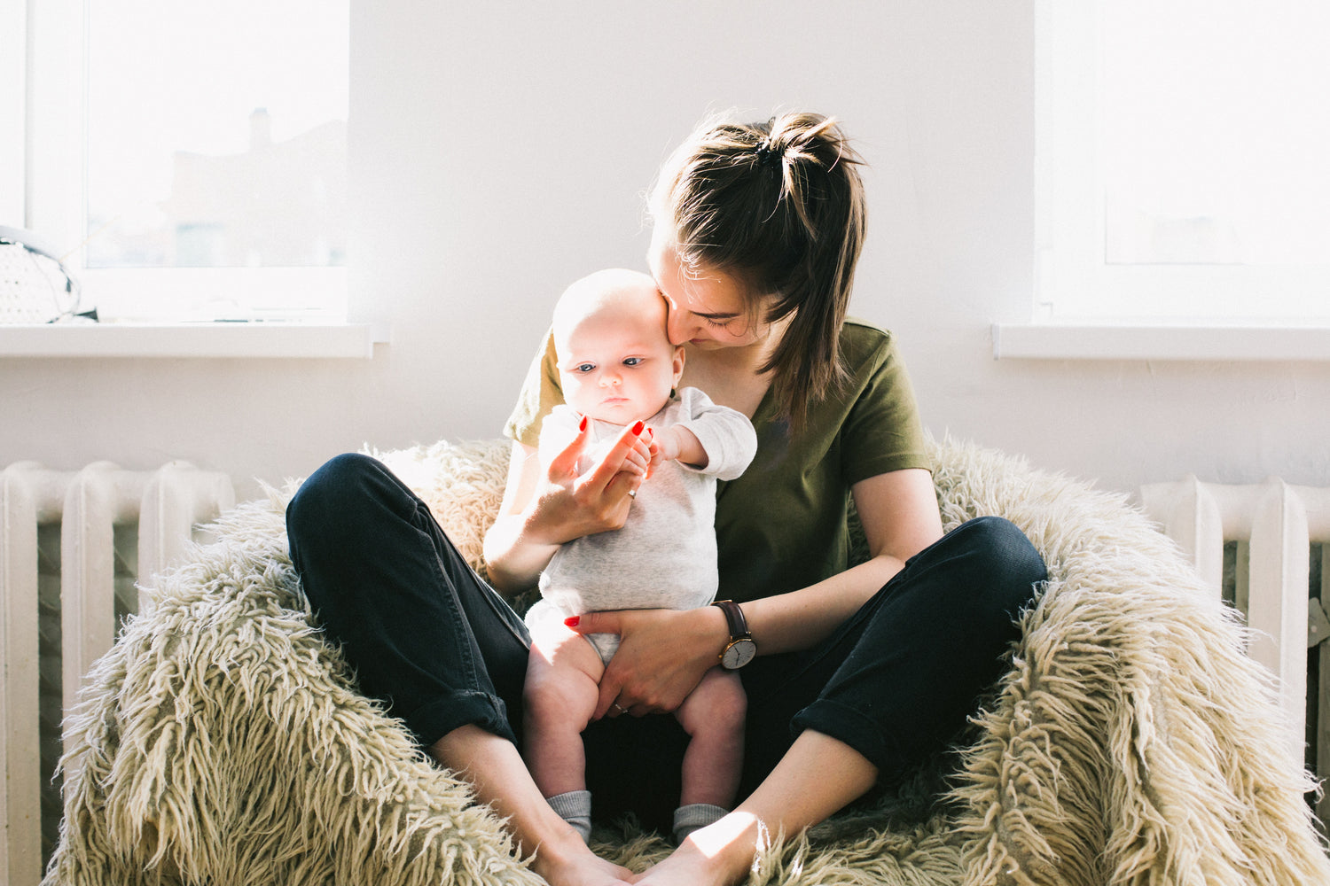 Mutter mit Kleinkind Kinderwunsch