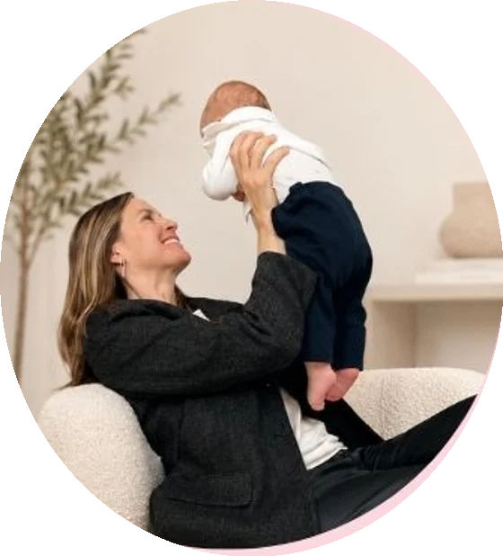 Eine der Gründerinnen mit ihrem Baby
